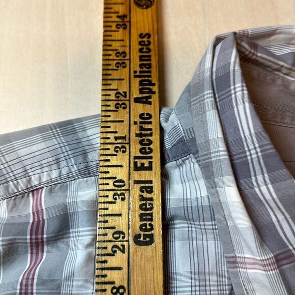 Carhartt Mens Size XL Extra Large Grey Plaid Short Sleeve Relaxed Fit - Picture 2 of 5